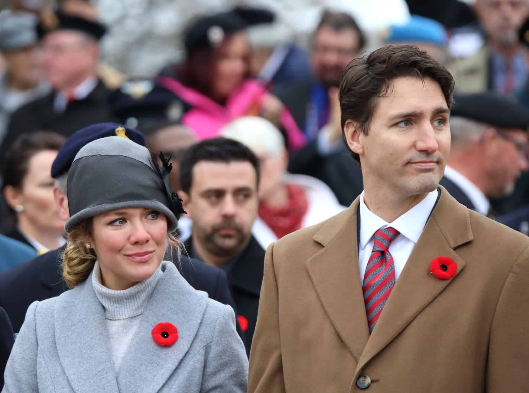 Justin Trudeau und seine Ehefrau in der Öffentlichkeit