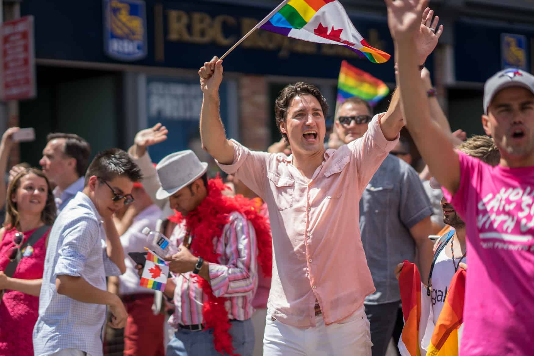 Kanadischer Premierminister auf der Pride Parade in Toronto