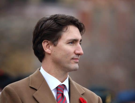 Portrait des kanadischen Premierministers Justin Trudeau