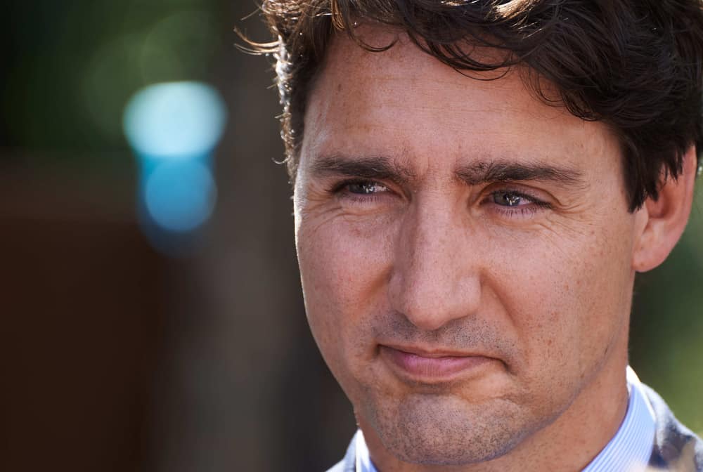 Nahaufnahme des kanadischen Premierministers