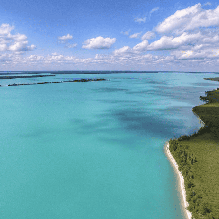 Blick auf den Little Limestone Lake in Manitoba.