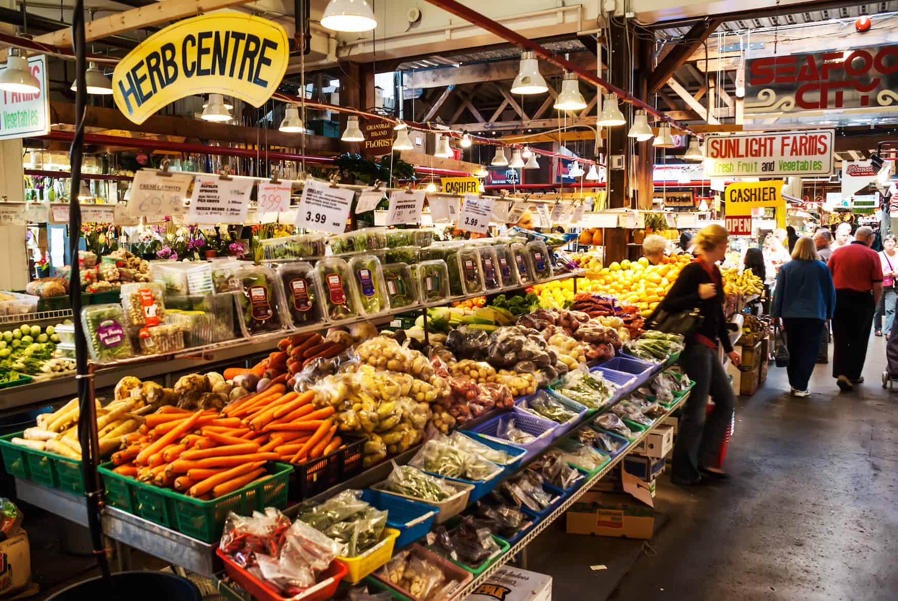 Den Granville Island Market solltet ihr bei eurem Stopover in Vancouver unbedingt besuchen