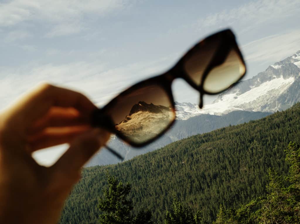 Whistler gesehen durch die Sonnenbrille