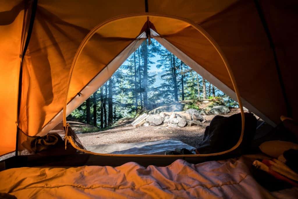 Camping in Squamish, British Columbia, Kanada