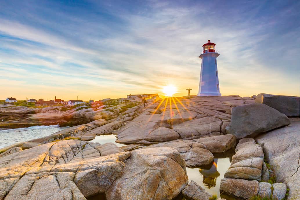 Peggys Cove Leuchtturm in Nova Scotia, Kanada