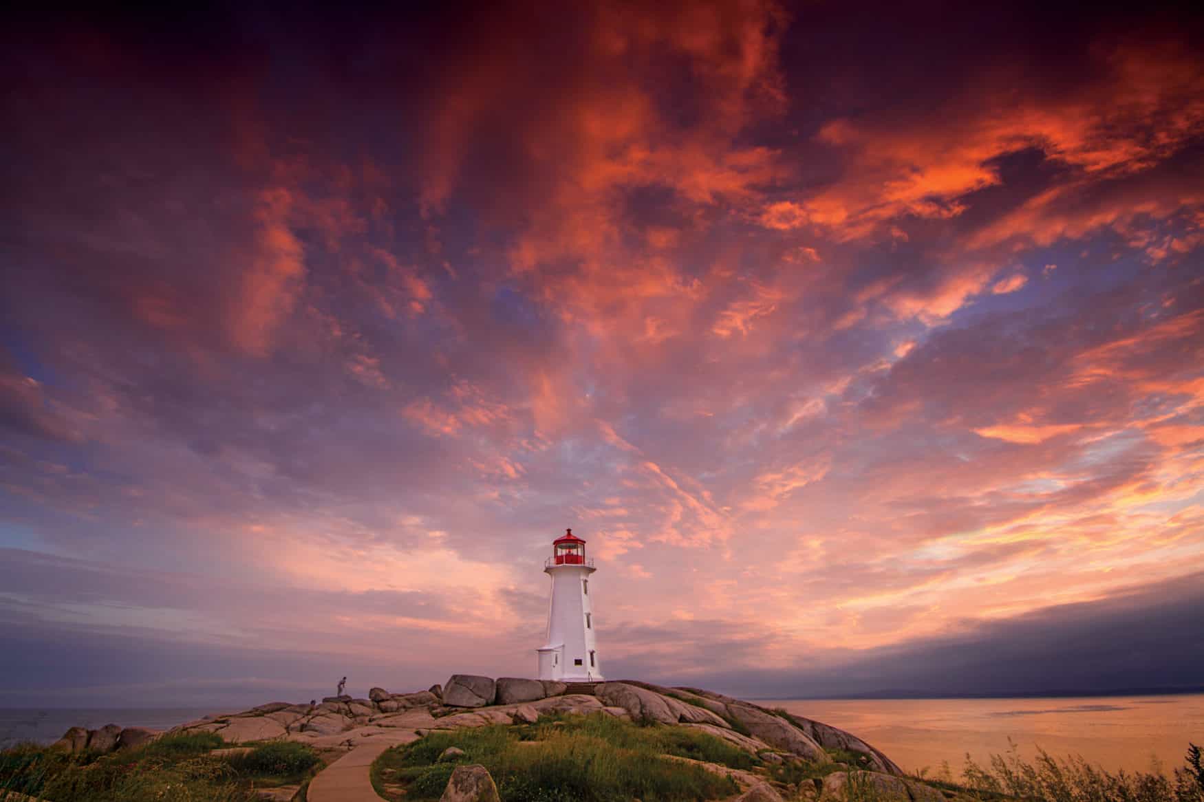 Peggys Cove Leuchtturm in Nova Scotia, Kanada