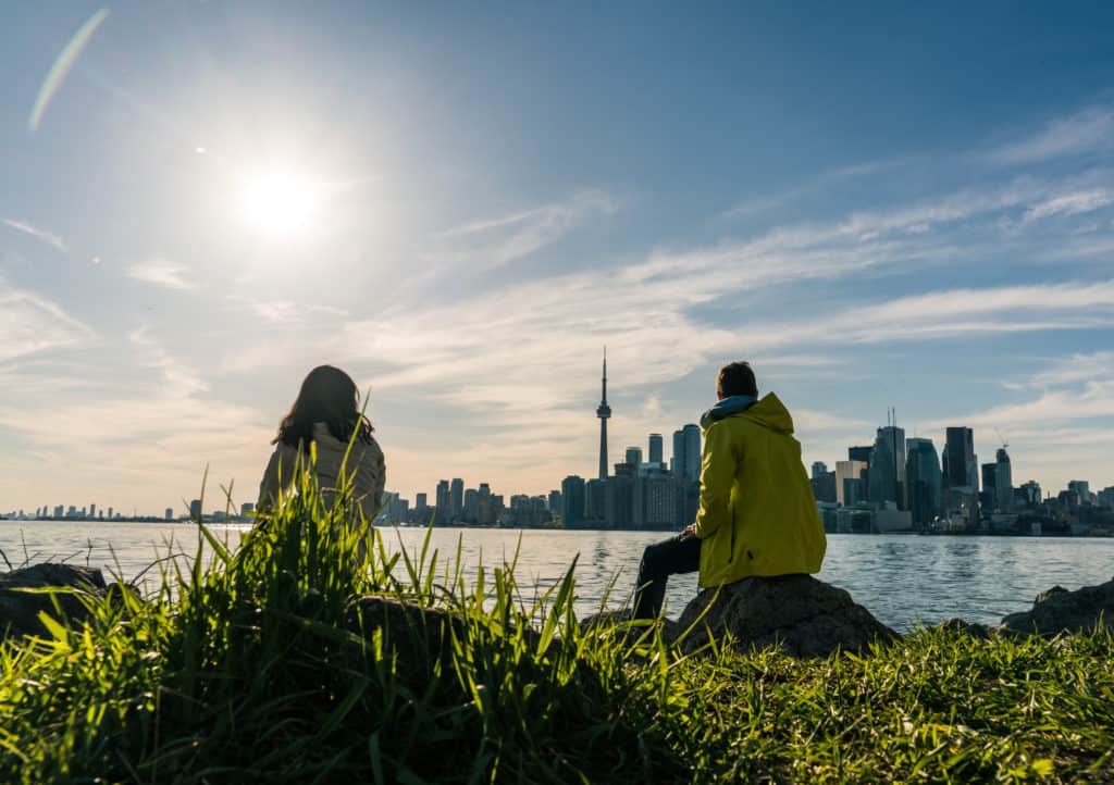 Sicht auf Toronto von den Toronto Islands