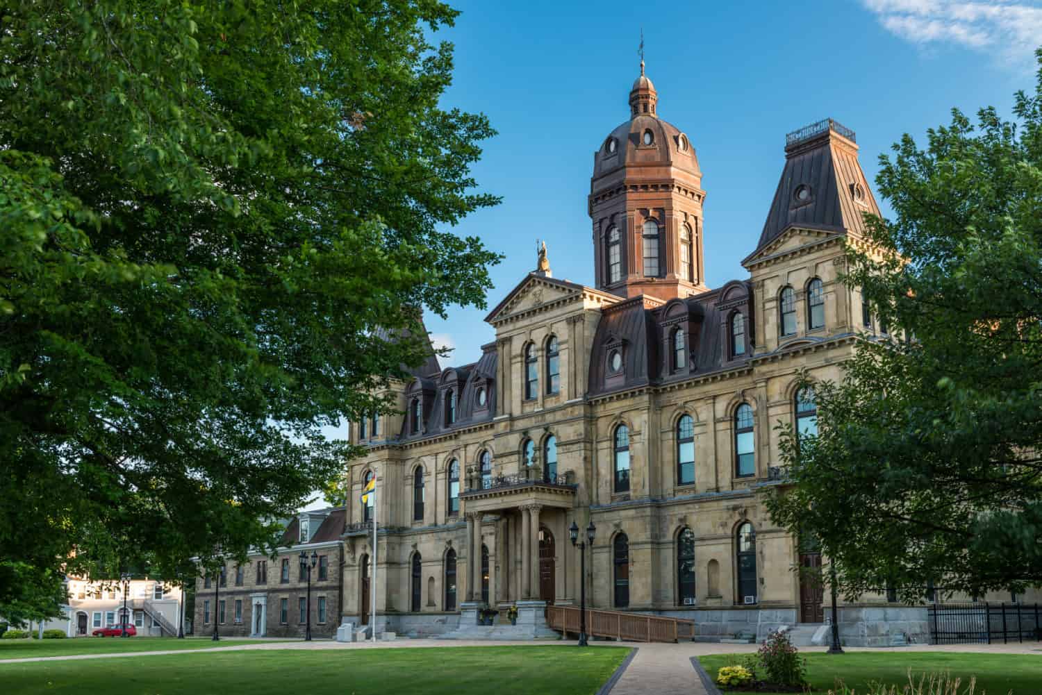 Das Legislative Building in Fredericton. Stadt in New Brunswick