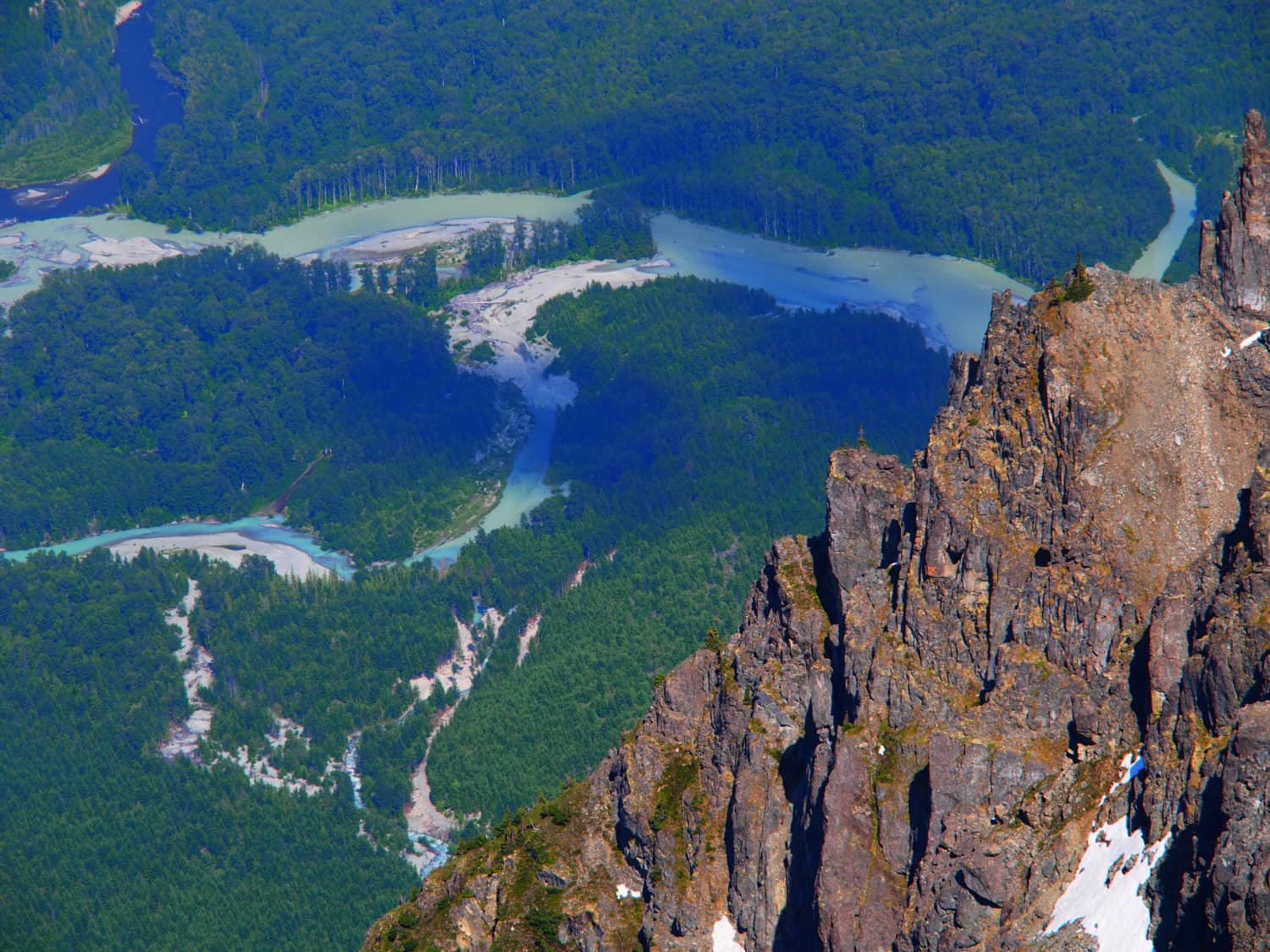 Great Bear Rainforest aus der Luft im Helicopter