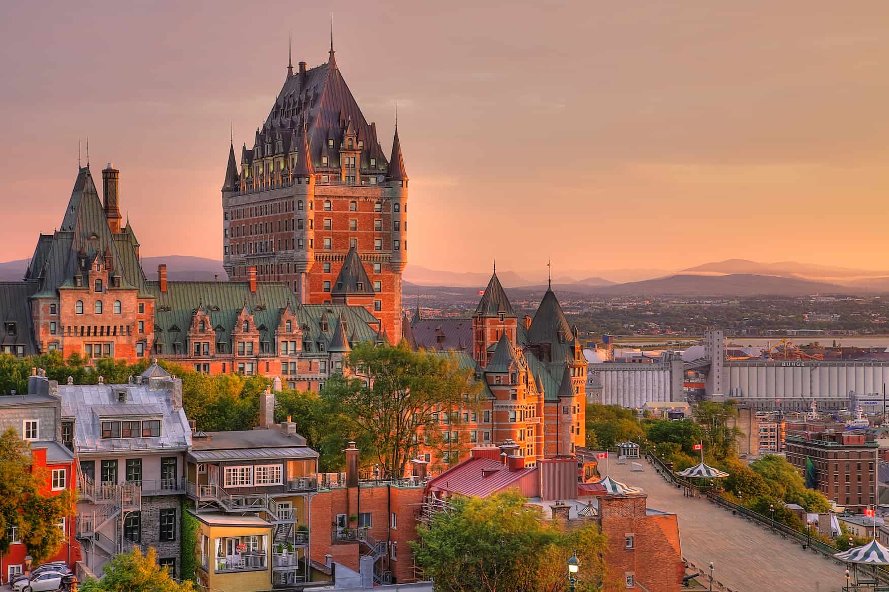 Eisenbahnhotel Château Frontenac, Québec City.