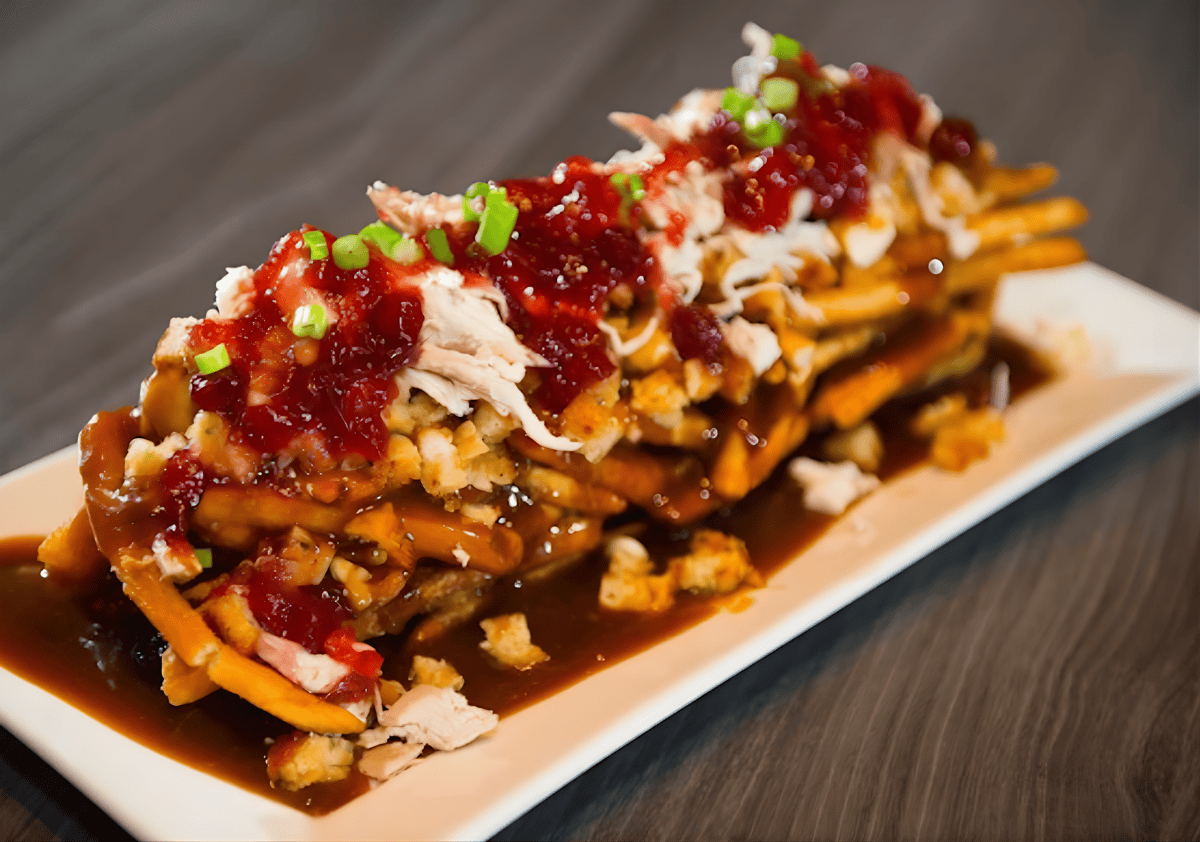 Poutine von Joe Beeverz Canadian Pub.