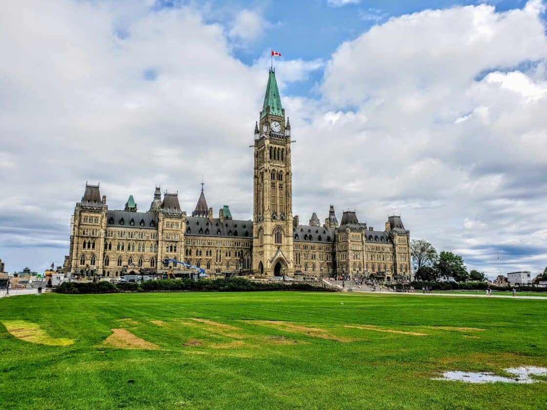 Parliament Hill in Ottawa.