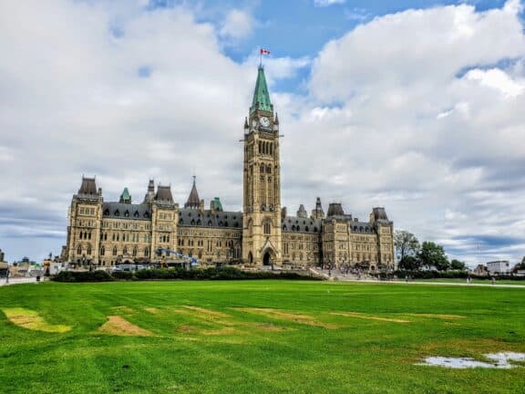 Parliament Hill in Ottawa.