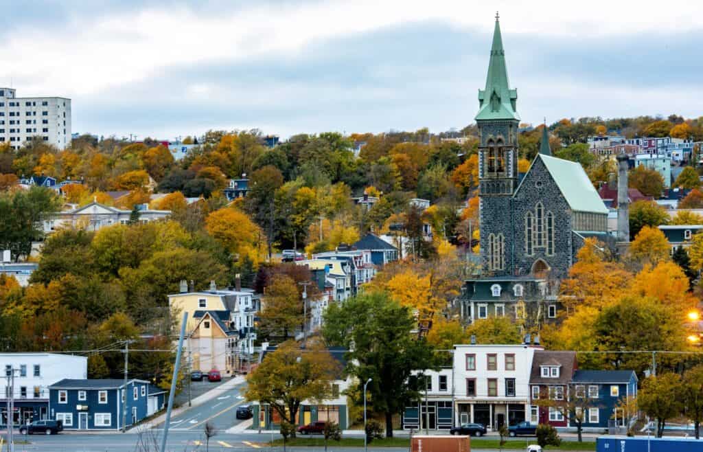 St. Johns, Hauptstadt von Neufundland im Herbst