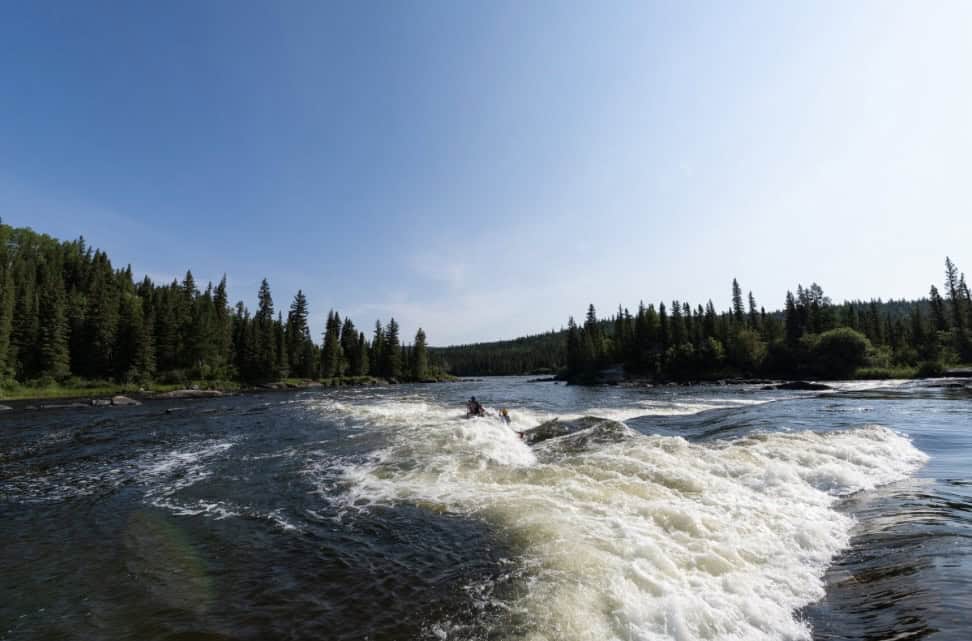Kanufahrt auf dem Hayes River in Manitoba