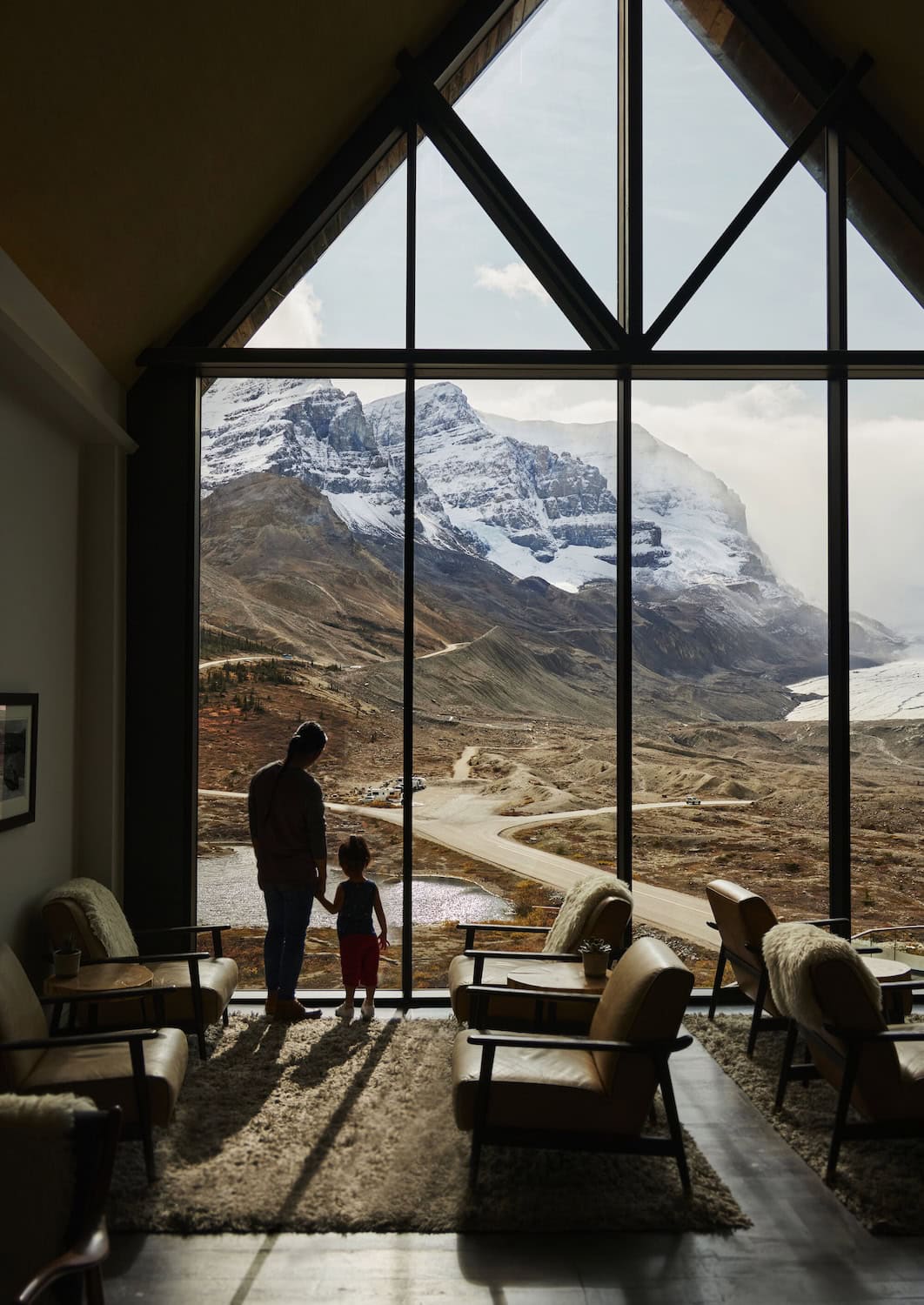 Ausblick auf den Athabasca Gletscher