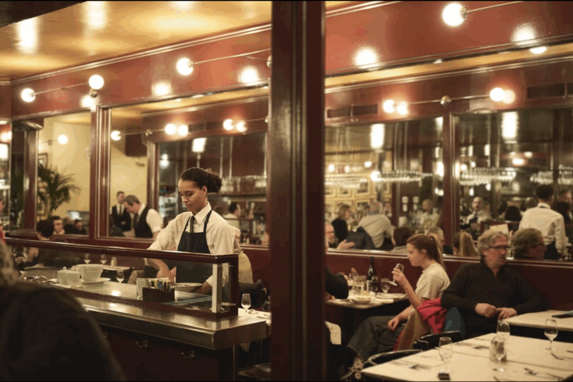 Inneres des Restaurant L'Express.