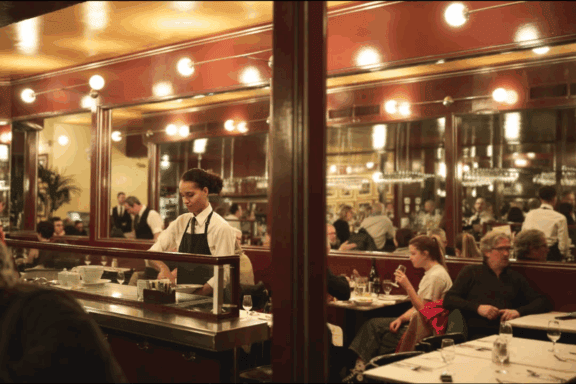 Inneres des Restaurant L'Express.