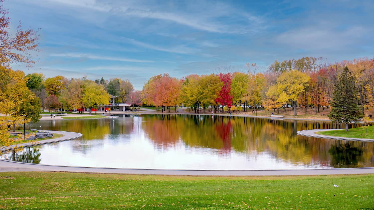 Bibersee im Mount Royal Park in Montreal