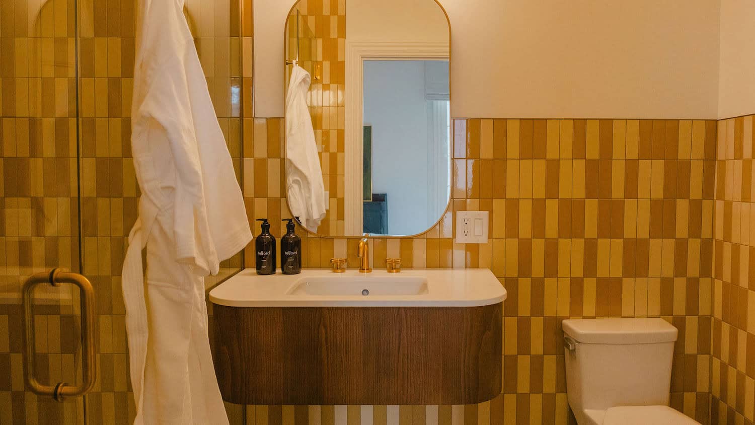 Badezimmer im The Belvedere Hotel in Kingston in Ontario.